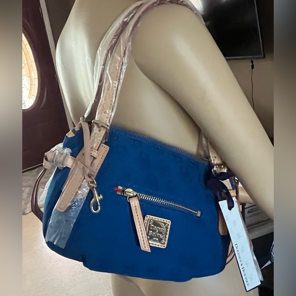 Dooney & Bourke Vintage Blue Handbag - Picture 12 of 13